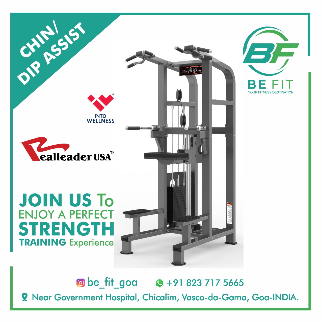 Chin/Dip Assist Machine Gym gallery image at BE FIT GYM